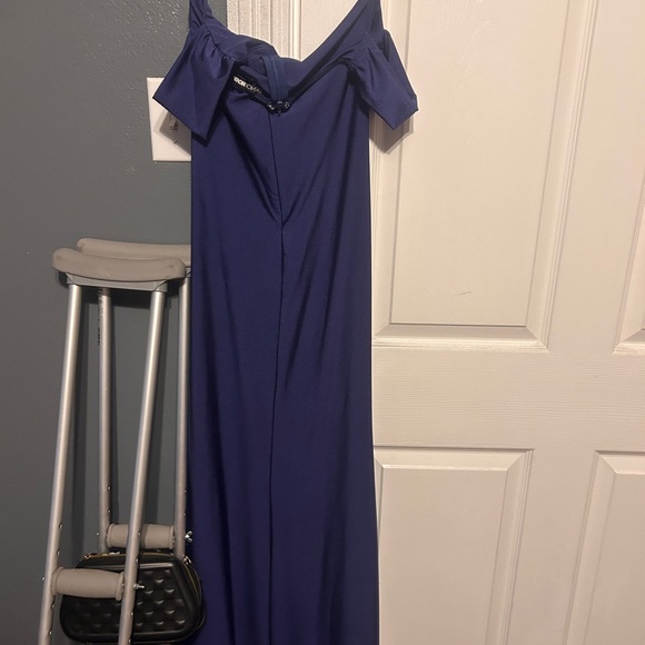 Fashion Nova Off-Shoulder Dress in Deep Blue - Picture 3 of 3